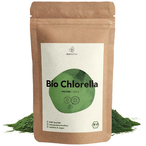 Bio Chlorella Pulver, membrangebrochen